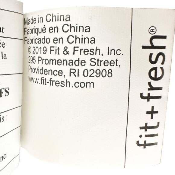 Fit+Fresh Riley Insulated Lunch Bag Elephant Print Handles 8x8x6 PVC Free EUC - Picture 7 of 11